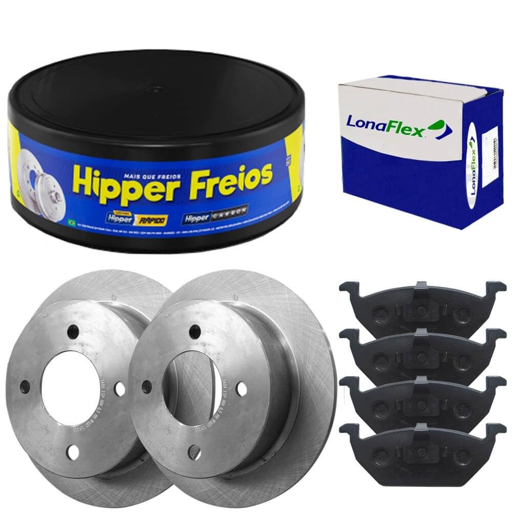 Kit Pastilha Disco Freio Palio 98 A 2009 Dianteiro Sólido em Oferta na Shopee