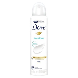 Desodorante Antitranspirante Aerosol Dove Sensitive Sem Perfume com 150ml