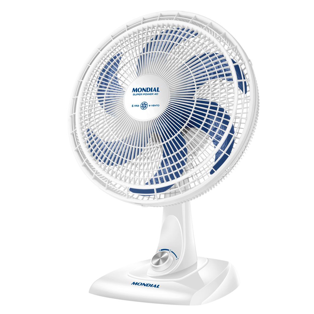 Ventilador de Mesa Mondial - 06 Pás - VSP-40-W - Home Appliances