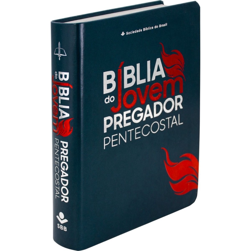Bíblia de Estudo do Jovem Pregador Pentecostal | ARC | Letra Normal | Azul Nobre em Oferta na Shopee
