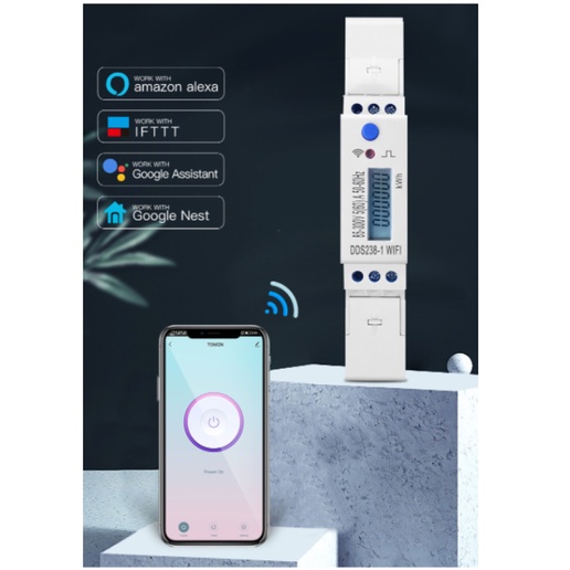 Medidor Consumo Inteligente Wifi 60A Alexa Google 110V 220V