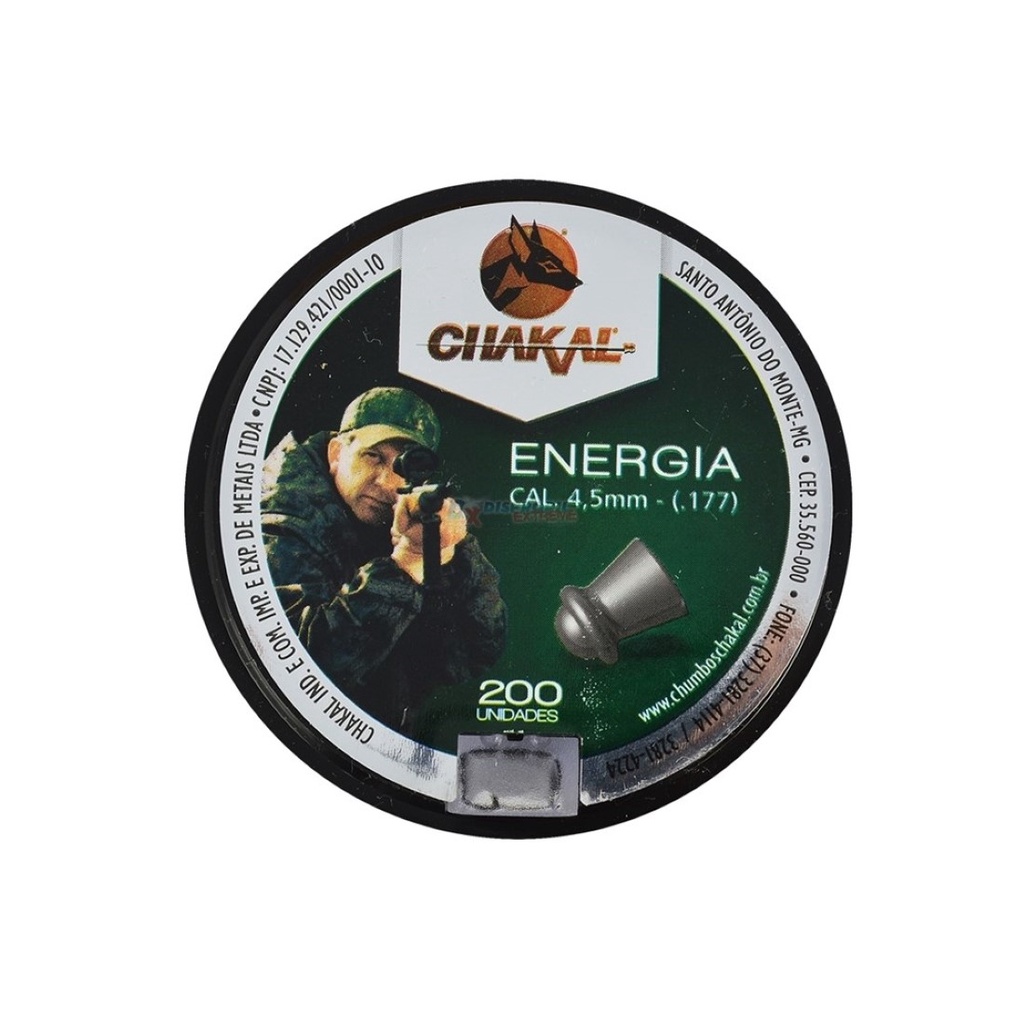 CHUMBINHO CHAKAL ENERGIA 4,5MM em Oferta na Shopee