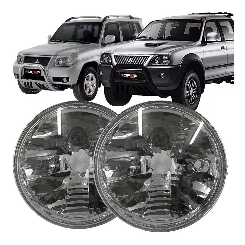 Farol L200 03 07 Pajero Sport 04 Tr4 Bloco Óptico Principal