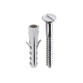 Parafuso cabeça chata bucha de nylon 04mm 10 unidades Bemfixa