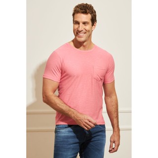 Camiseta Masculina com Bolso