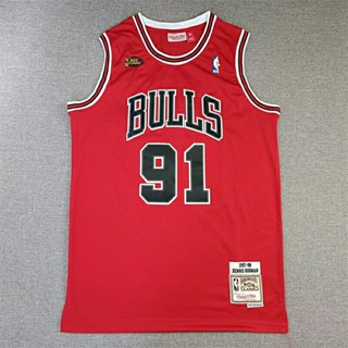 Camiseta 2023NBA Camiseta Chicago Bulls 91 Dennis RODMAN De Basquetebol Jersey
