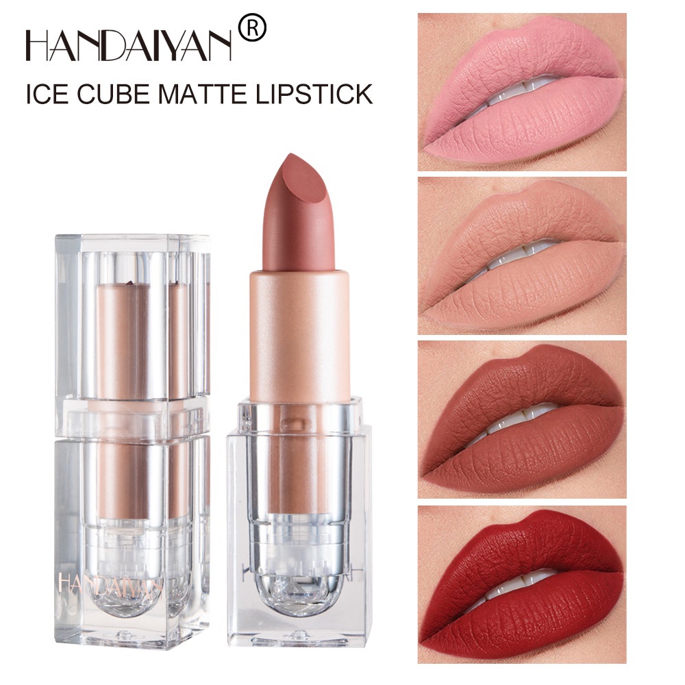 Handaiyan 12 Cores Baton Matte Lipstick /Velvet Lipstick / Hidratação duradoura à prova d'água