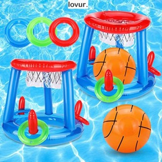 LOVUR Brinquedos De Piscina Flutuantes , Divertidos Suprimentos Para Festas De Praia Jogo De Bolas De Basquetebol Ao Ar Livre