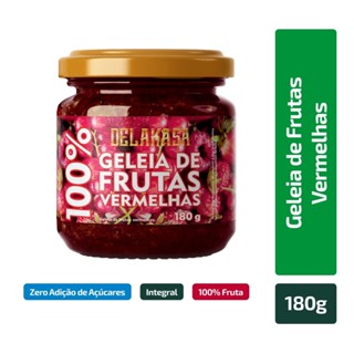 Geleia 100% Frutas Vermelhas Delakasa Vitao 180g