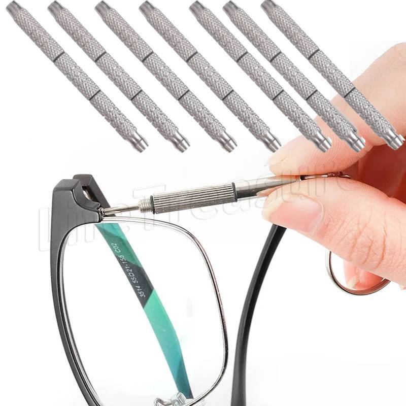 Mini Chave De Fenda Portátil De Aço Alumínio/Ferramentas De Precisão Acessórios/4 Em 1 Multi-Bit/Ferramenta De Reparo Para Relógio De Óculos /