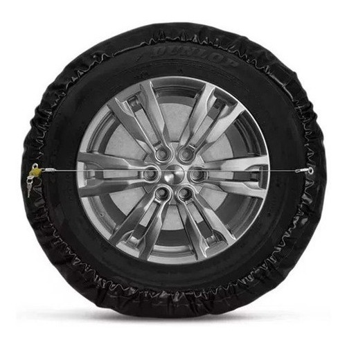 Capa Estepe Tracker 4x4 Aro 15 16 17 Cabo De Aço Cadeado — imagem 2 de 2
