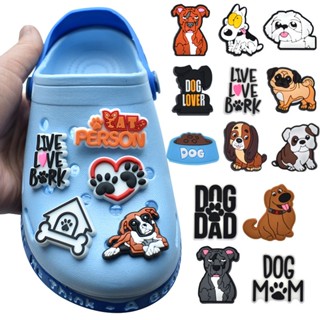 Desenho Animado Husky Shoe Charms Pins Corgi Croc Botão Shih Tzu Jibbitz Charm Pet Dog Shoes Acessórios Decoração Para Crianças