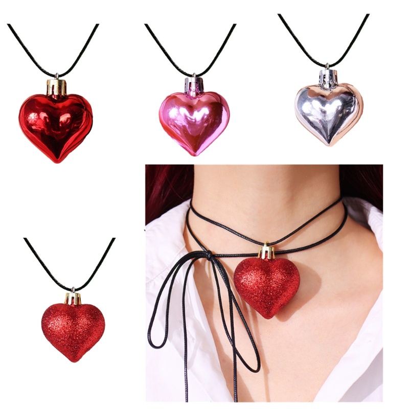 xiangbao Love Heart Pendant Necklace Correntes De Pescoço Ajustáveis Para O Uso Diário