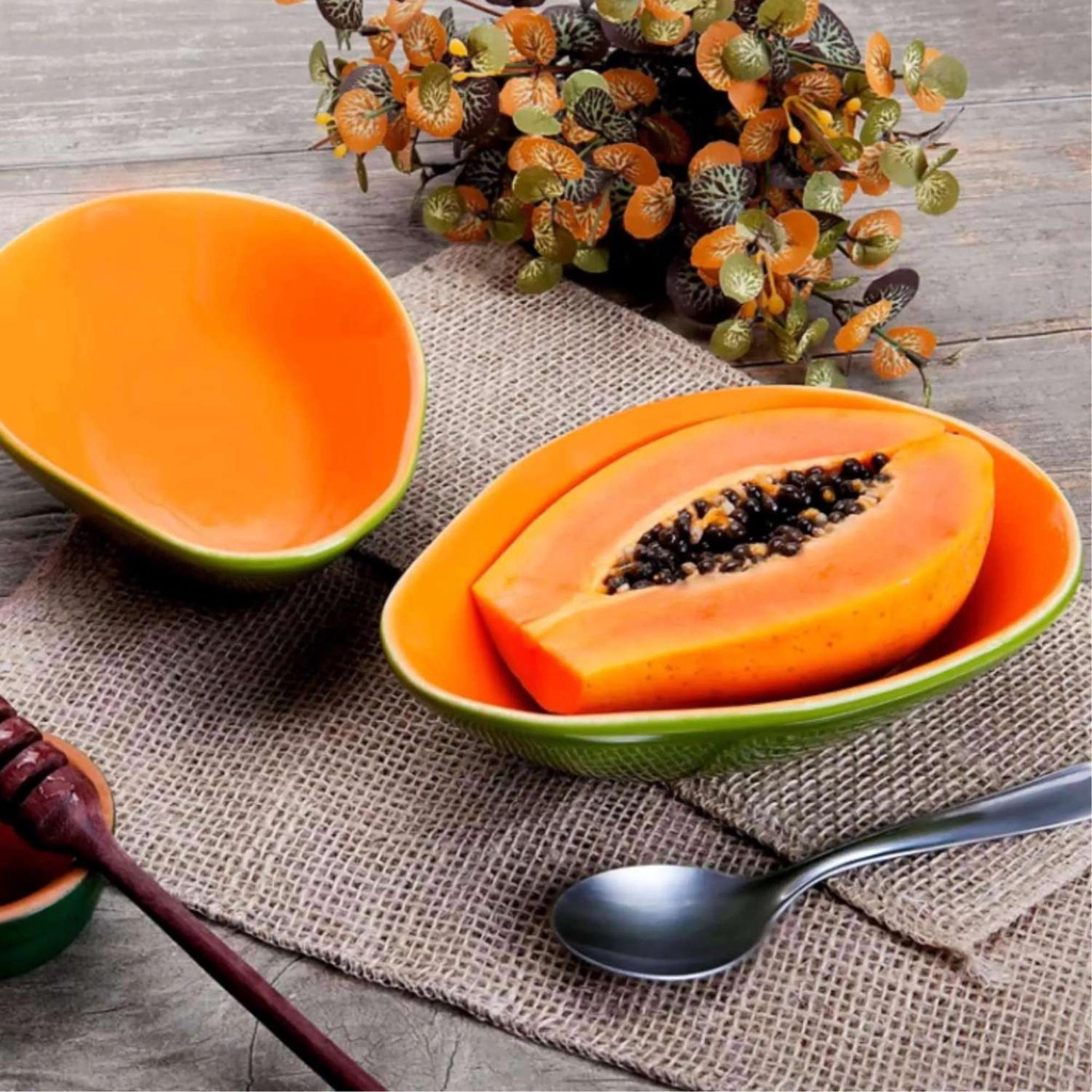 Kit 2 Bowls Mamão Home Decor Colorido