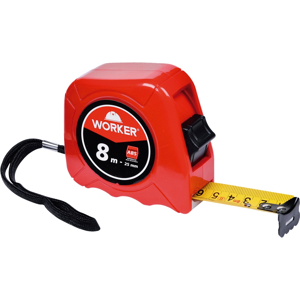 Trena Em Abs 8 Metros Cinta 25mm Vermelha Worker em Oferta na Shopee