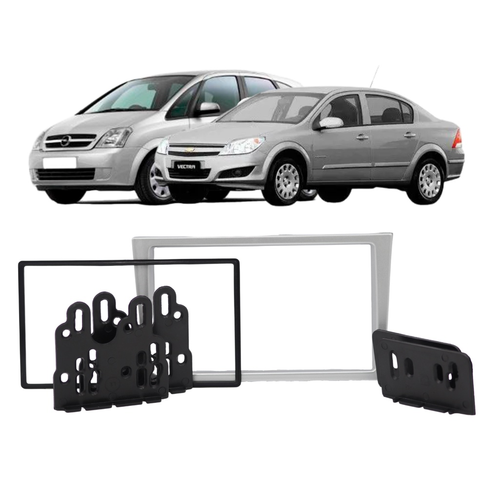 Moldura Corsa Meriva Vectra Montana Cor Prata 2005 2006 2007 2008 2009 2010