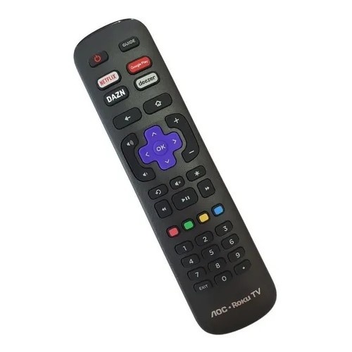 Controle Remoto Compatível Com TV AOC Roku Smart Netflix DAZN