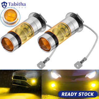 Tabitha 2 Pack H3 Lâmpadas De Nevoeiro LED Amarelas 4300k 5000LM Lâmpada Super Brilhante De Alta Potência Para DRL