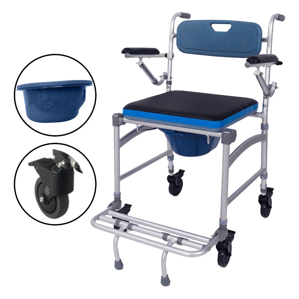 Cadeira Para Banho Idoso Alumínio Dobrável 150kg Hidrolight