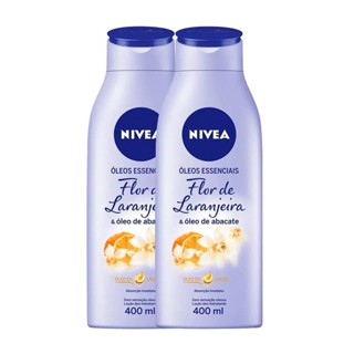 Loção Nivea Óleos Essenciais Flor de Laranjeira e Óleo de Abacate 400ml | Kit com duas unidades