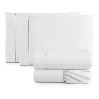 Jogo De Lençol 03 Peças Solteiro 100% Algodão 200 Fios em Oferta na Shopee