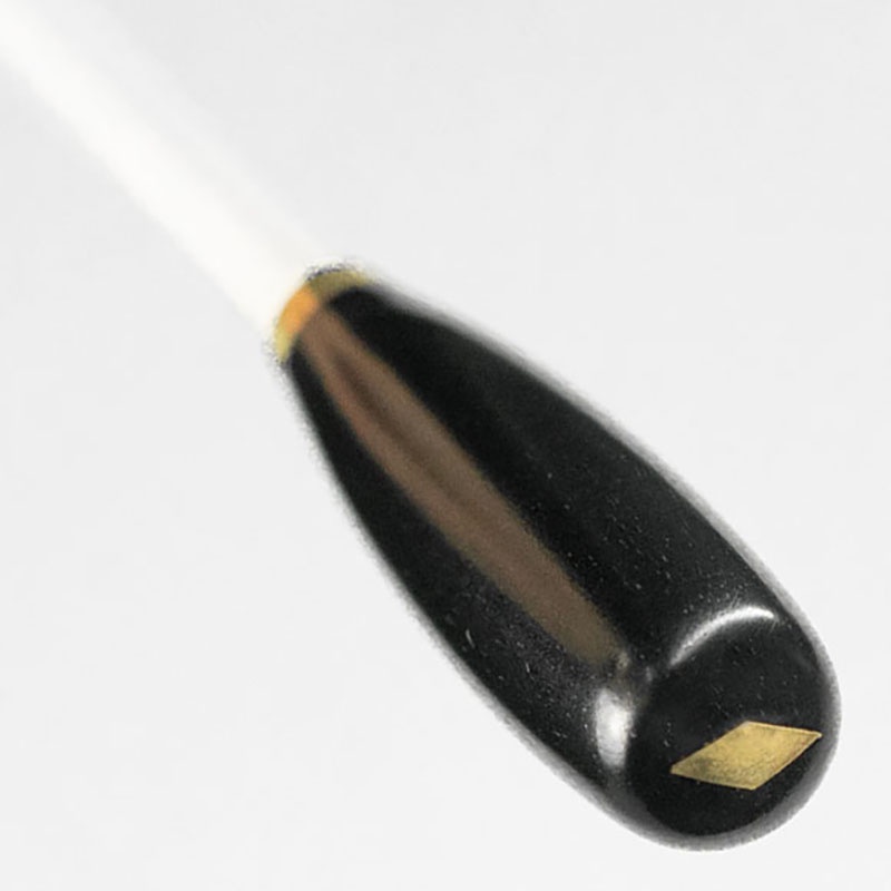 Batuta de Regência Maestro Antoni Marsale Ébano Diamond Gold Profissional Pera de Madeira