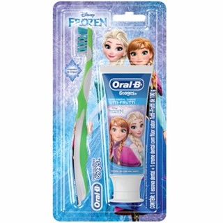 Kit Oral-B Stages Frozen Escova Dental + Creme Dental 100g