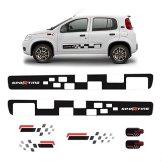 Adesivo Uno Sporting Kit Faixa Lateral E Traseira em Oferta na Shopee