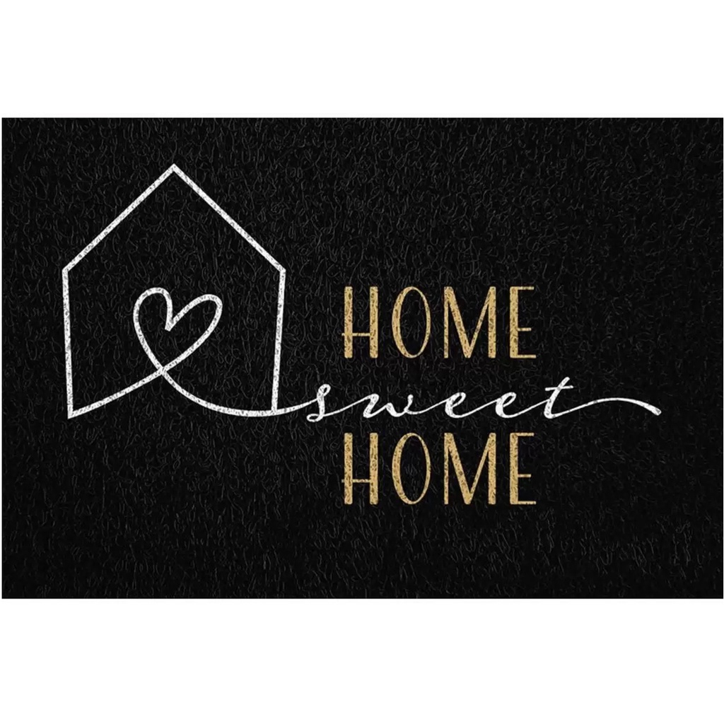 Tapete Porta Entrada Casa Capacho Vinil Home Love 60x40cm Home Kapazi