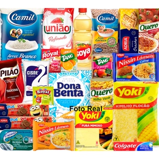 Cesta Basica Premium Completa Produtos De Marca 24 Itens em Oferta na Shopee