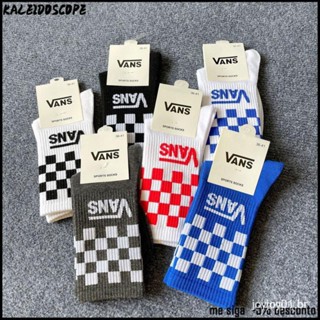 QYZY Homens Vans/Desporto das Mulheres Xadrez Meias F8OG