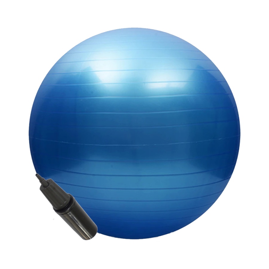 Bola Pilates Suica Yoga Ginastica 55cm com bomba de mão fitball