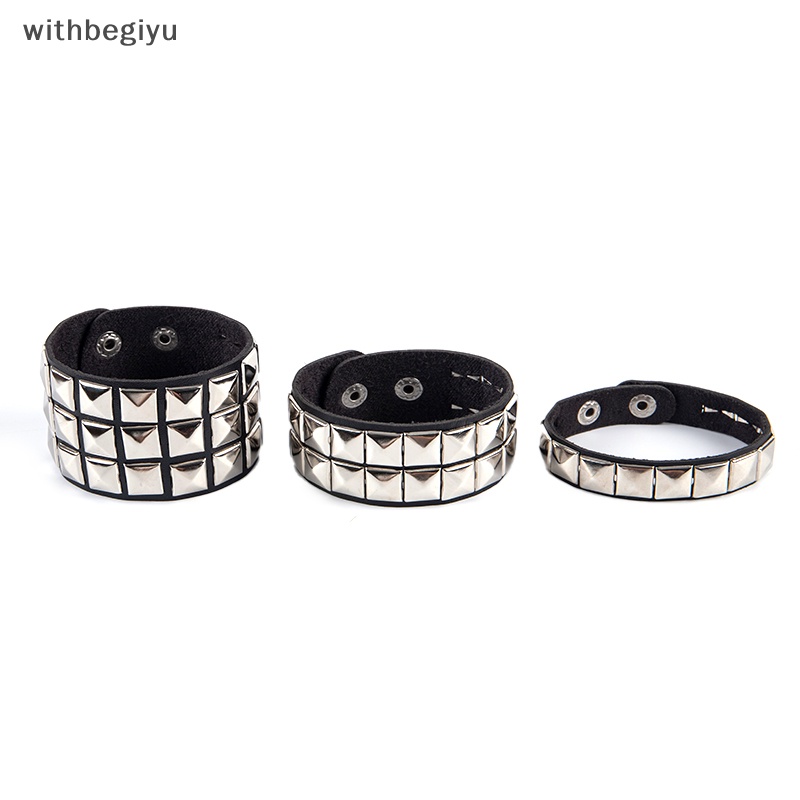 dfd Punho De Rebite Único Largo Punk Gothic Rock Unisex Bangle Bracelet Homens Jóias