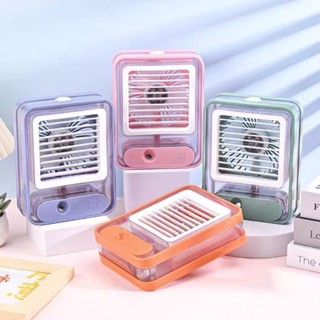 Mini Ventilador Portátil e Umidificador de Ar com Led e 3 Velocidades~HATM