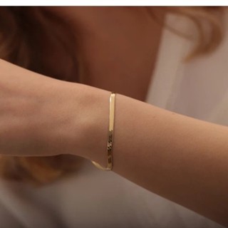 Pulseira Formato De Cobra banhada a ouro 18k