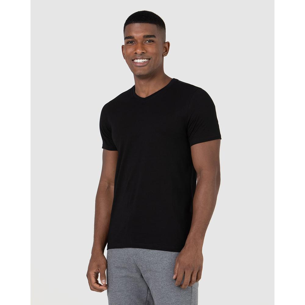 Camiseta Basica Masculina Gola V Em Algodão em Oferta na Shopee
