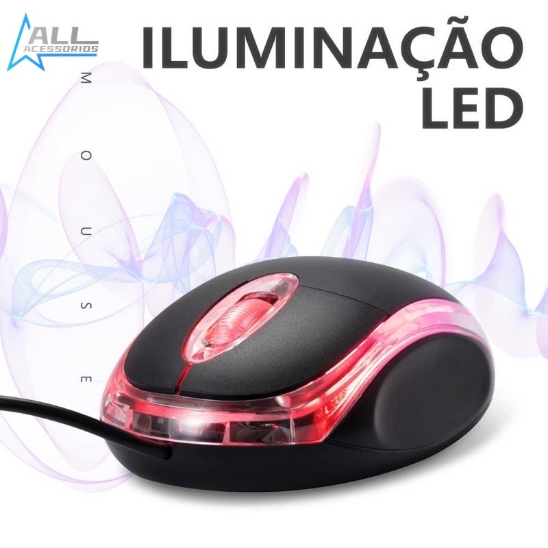 Mouse com fio para computador e notebook em Oferta na Shopee