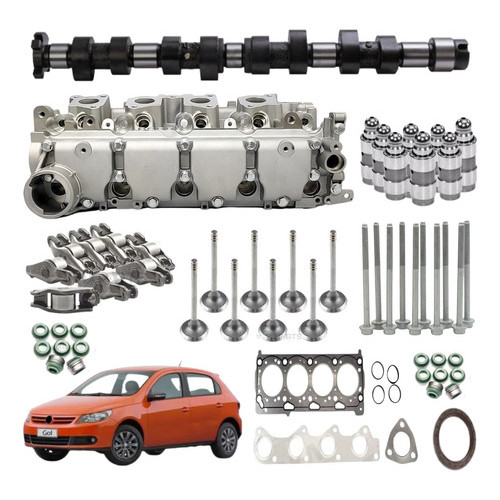 Cabeçote Novo Gol G4 G5 G6 1.0 8v Power 2009 até  2016 Completo Pronto Para Montagem em Oferta na Shopee