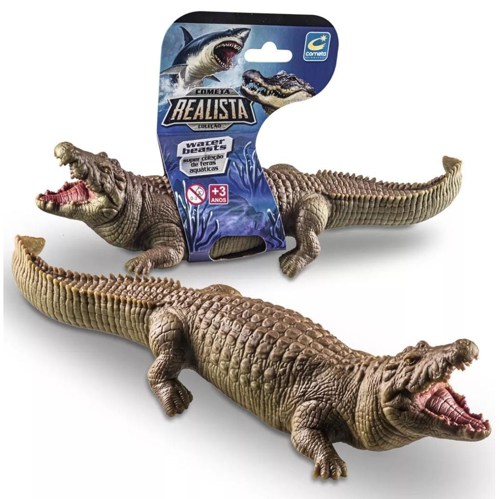 Brinquedo Crocodilo Em Vinil Macio Super Realista - Envio Imediato -