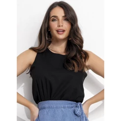 Blusa Em Linho Preto Quintess