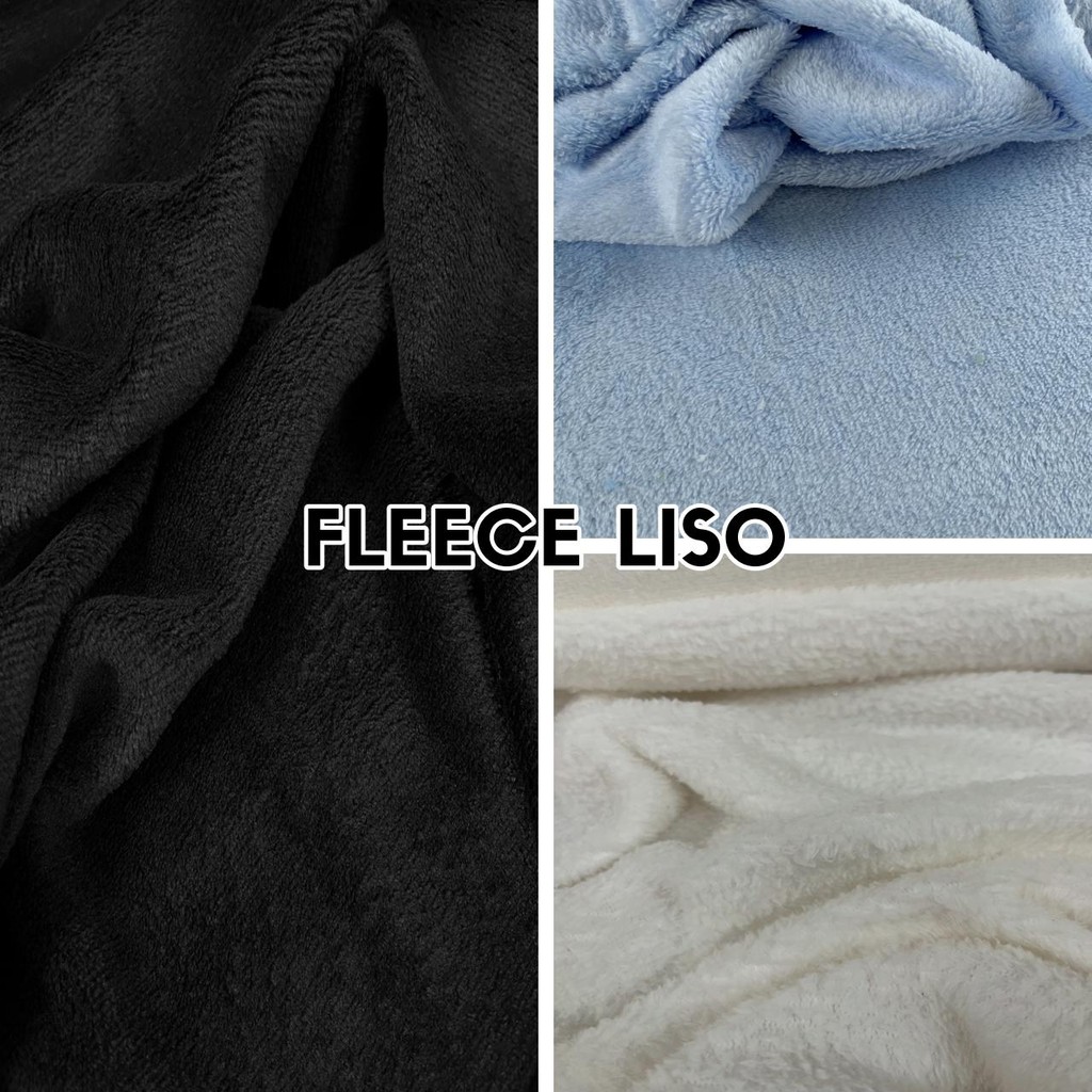 1 Metros Tecido Fleece Liso - Manta Microfibra Pijamas Cobertores (1m x 1.60m) em Oferta na Shopee