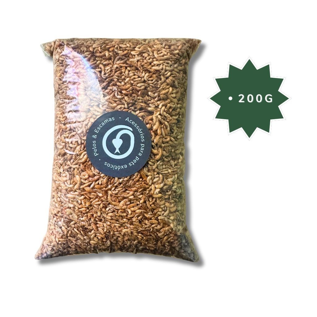 Petisco Gammarus Desidratado 200g para Aves, Anfíbios e Peixes