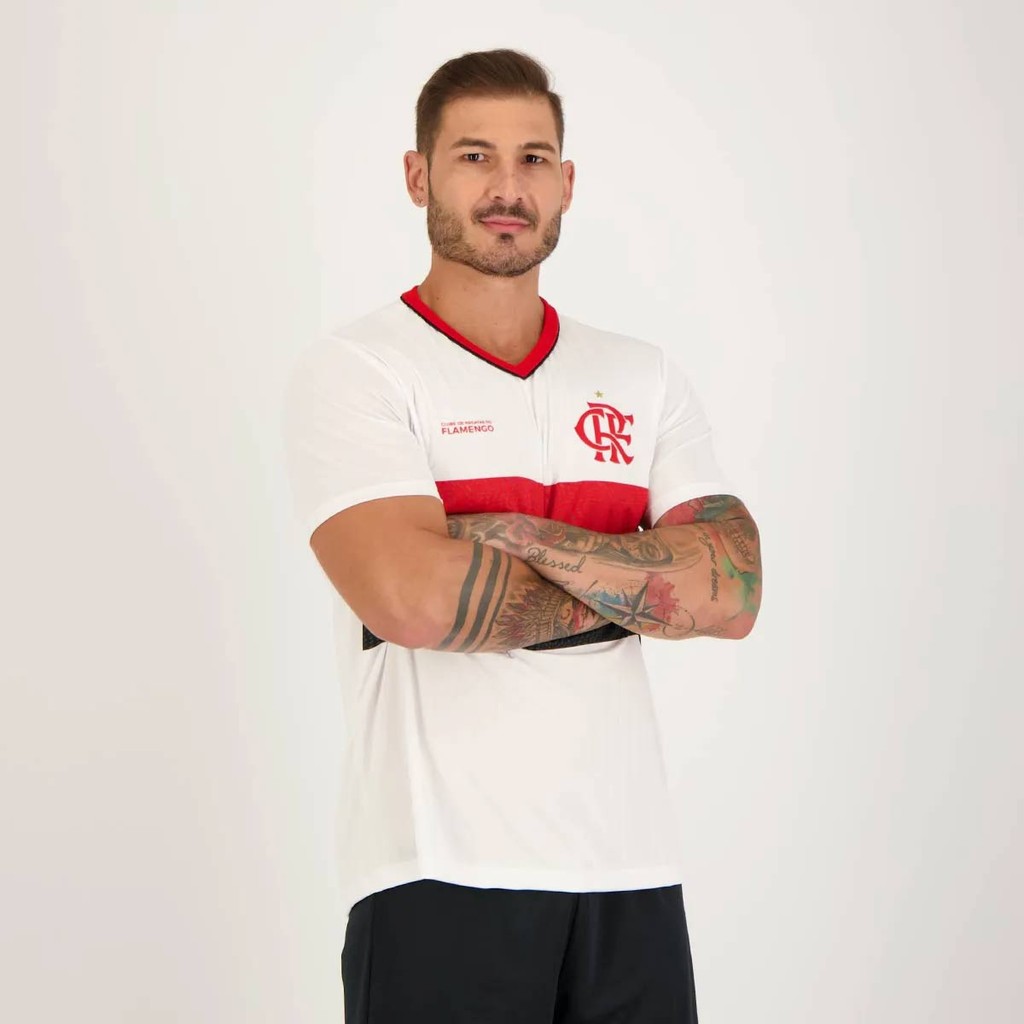 Camisa Flamengo De Arrascaeta 10 Wit Branca — imagem 2 de 2