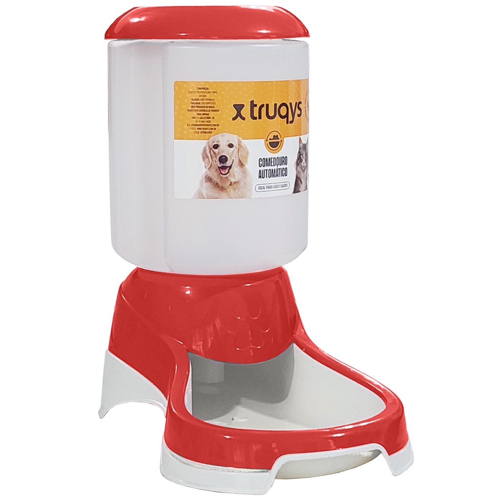 Comedouro Automático Cães Ração Truqys - Comedouro Galão 1Kg