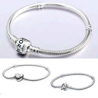 Bracelete Com Fecho De Encanto Prateado