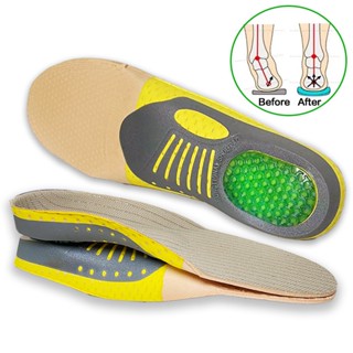 Palmilha ortopédica Sapatos de saúde Palmilha acolchoada inserida no suporte Arch Plantação do pé Cuidados com os pés