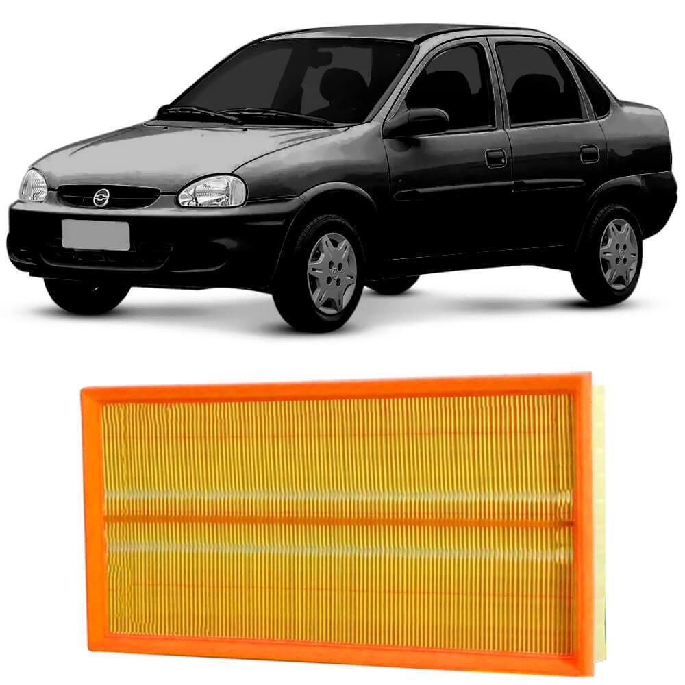 Filtro Ar Corsa Sedan Classic 1.0 2002 A 2005 Metal Leve