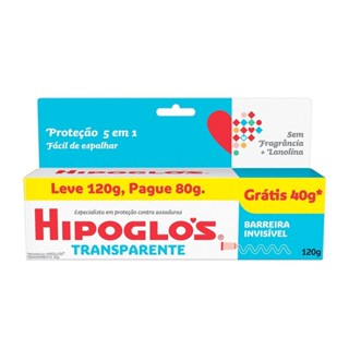 Hipoglós Transparente Pomada Contra Assadura Leve 120g e Pague 80g