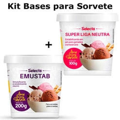 Kit Verão Sorvete Base para Sorvete Emulsificante e Liga Neutra - Escolha o Tamanho Selecta