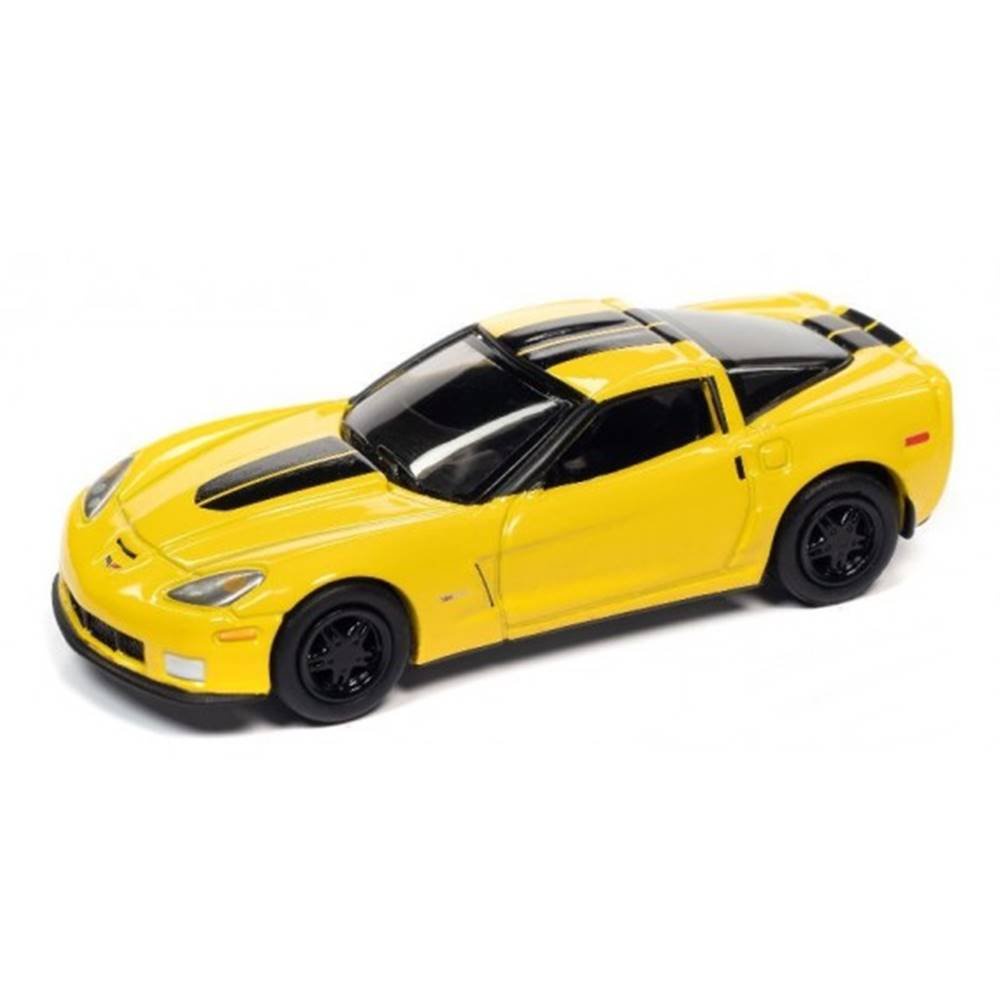 Miniatura Carro Chevrolet Corvette Z06 (2012) - Classic Gold - Amarelo - 1:64 - Johnny Lightning